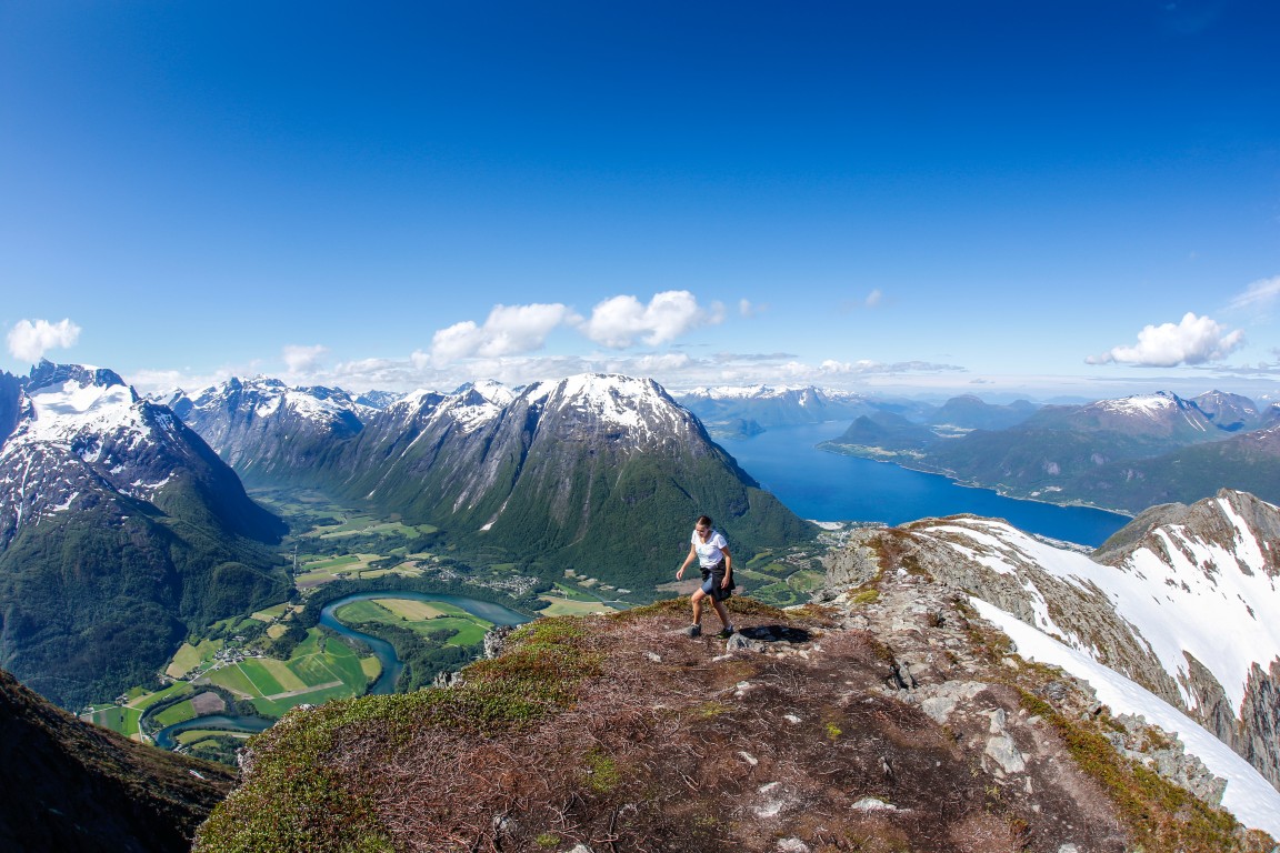 Romsdalseggen ridge Andalnes Norway by Andreas Leidenfrost