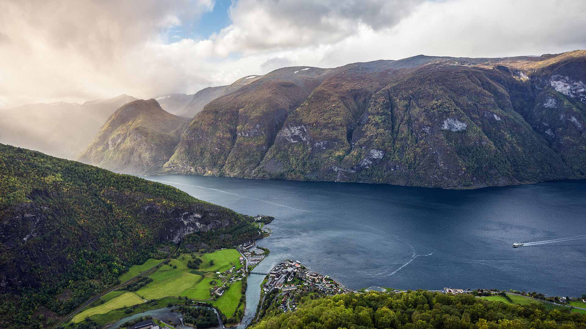 Aurlandsfjorden in Norway