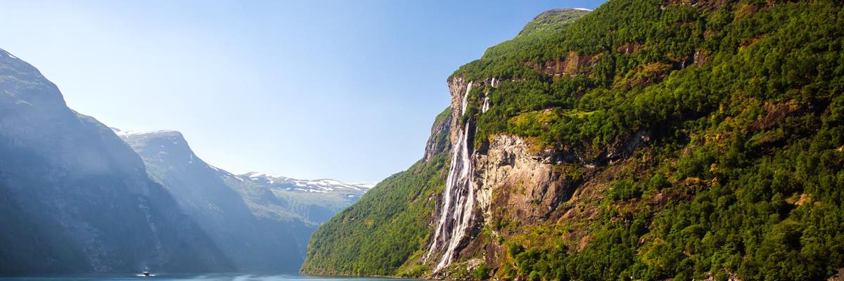 Seven Sisters Waterfall in Geirangerfjord