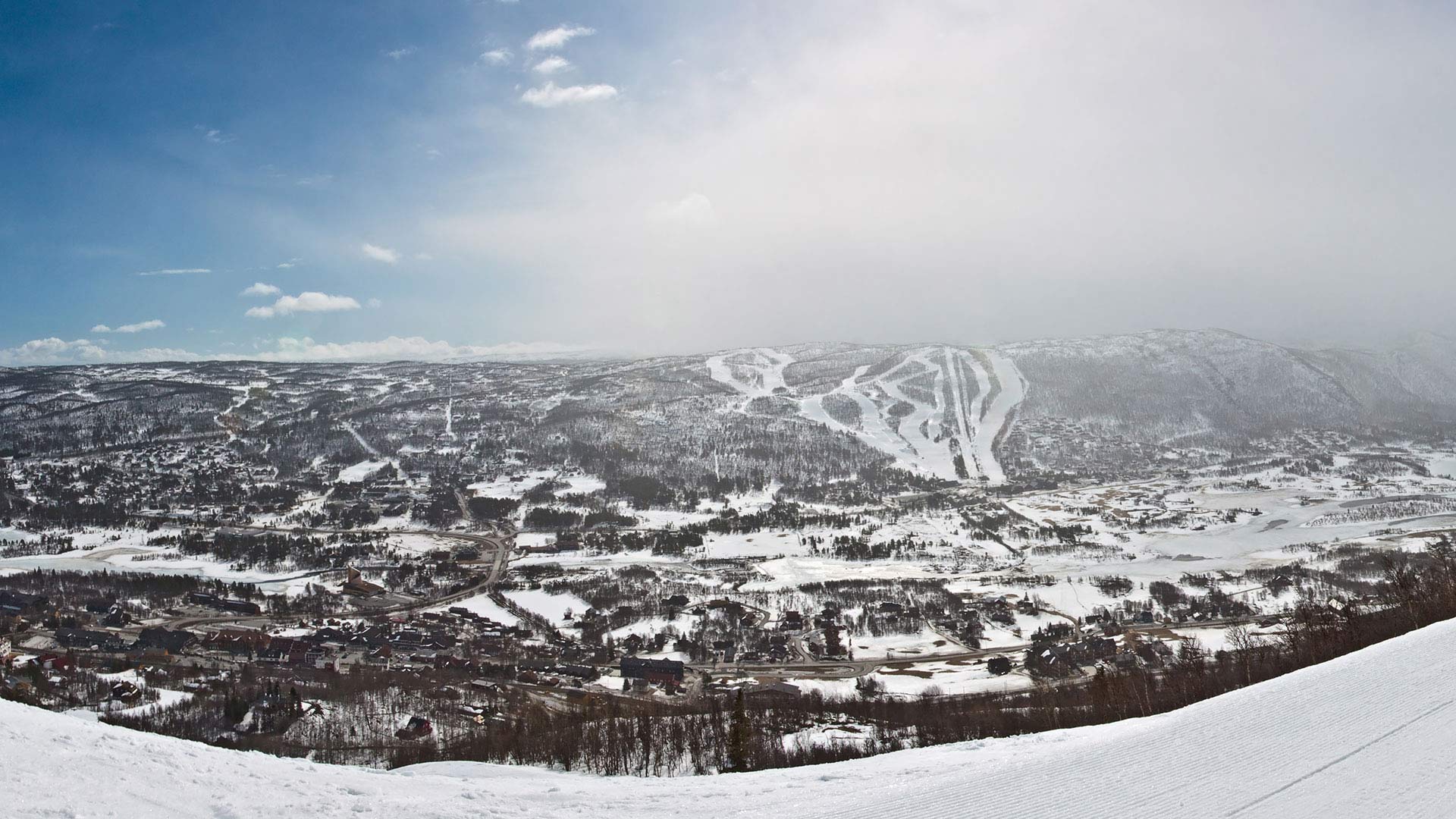 geilo ski slopes norway winter
