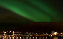 Nothern Lights over Tromso Bridge - ©visitnorway.com / Gaute Bruvik