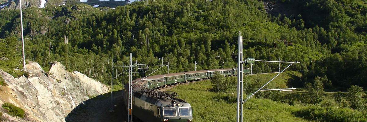 Railway train in Norway