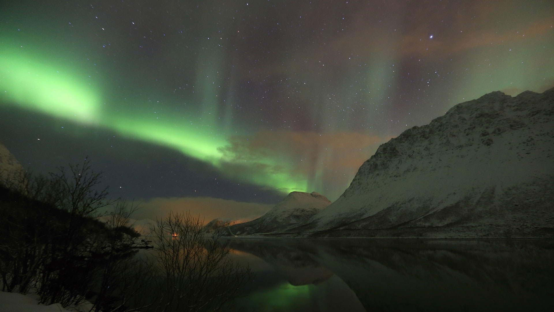 Northern Lights over Tromso in Norway