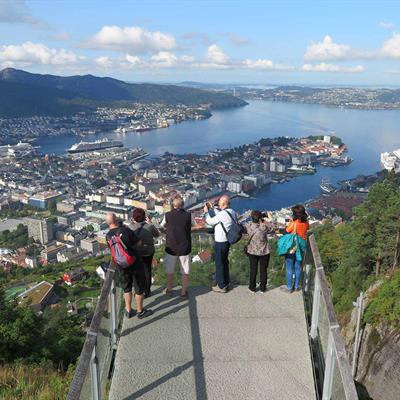 Mount Fløyen in Bergen